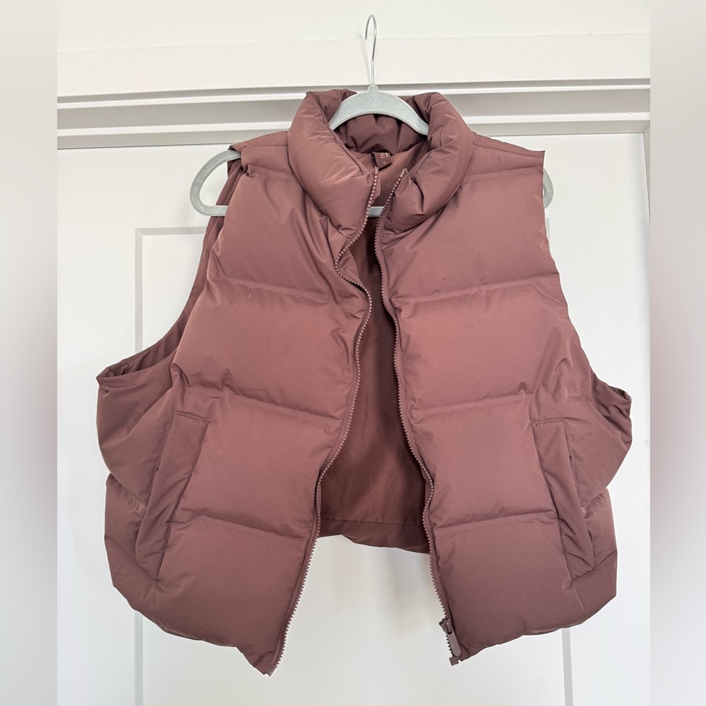 Nuuds Puffer Vest - Coffee - XL